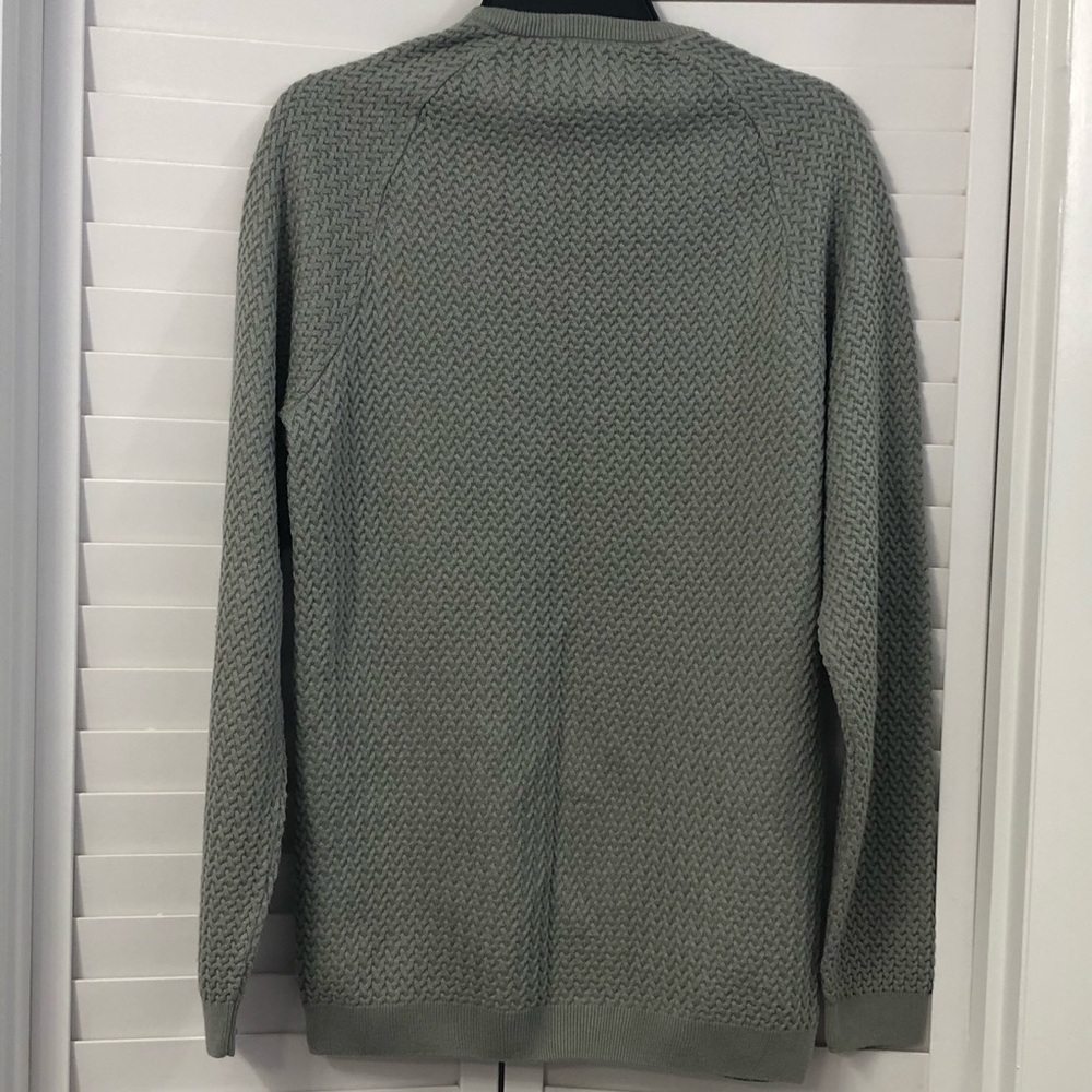 ASOS Gray Crewneck Sweater with Textured Knit - Muscle fit —#043 - Picture 8 of 14